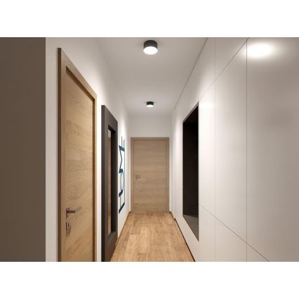 LED2 - LED Stropní svítidlo BUTTON LED/17W/230V antracit