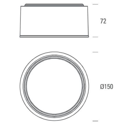 LED2 - LED Stropní svítidlo BUTTON LED/17W/230V bílá