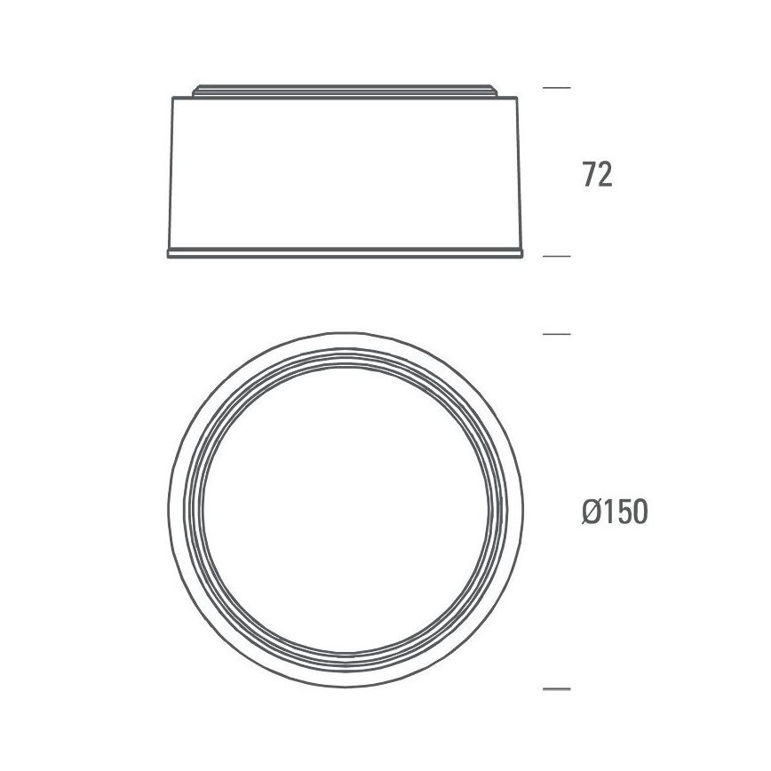LED2 - LED Stropní svítidlo BUTTON LED/17W/230V bílá