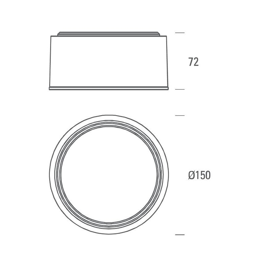 LED2 - LED Stropní svítidlo BUTTON LED/17W/230V stříbrná