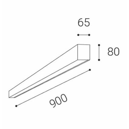 LED2 - LED Stropní svítidlo LINO LED/24W/230V 3000K/3500K/4000K bílá 90 cm