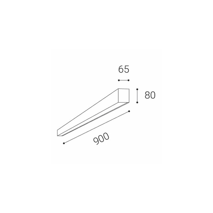 LED2 - LED Stropní svítidlo LINO LED/24W/230V 3000K/3500K/4000K bílá 90 cm