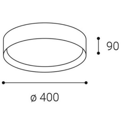 LED2 - LED Stropní svítidlo MILA LED/30W/230V 3000/4000K