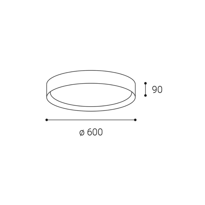 LED2 - LED Stropní svítidlo MILA LED/60W/230V bílá 3000/4000K
