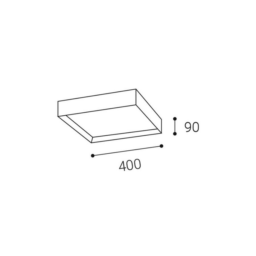 LED2 - LED Stropní svítidlo MILO LED/30W/230V černá 3000/4000K