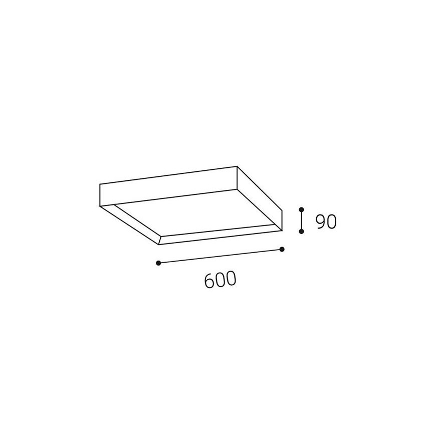 LED2 - LED Stropní svítidlo MILO LED/60W/230V 3000/4000K