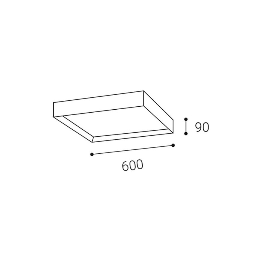 LED2 - LED Stropní svítidlo MILO LED/60W/230V bílá 3000/4000K