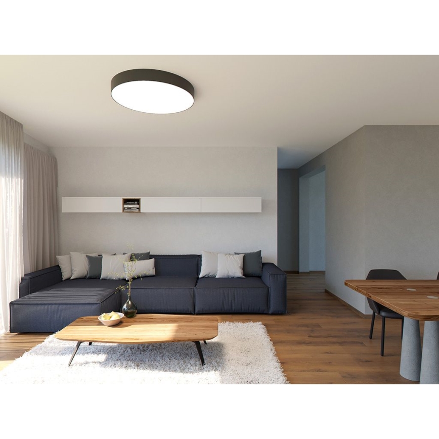 LED2 - LED Stropní svítidlo MONO LED/153W/230V 3000K pr. 100 cm černá