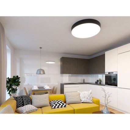 LED2 - LED Stropní svítidlo MONO LED/153W/230V 3000K pr. 100 cm černá