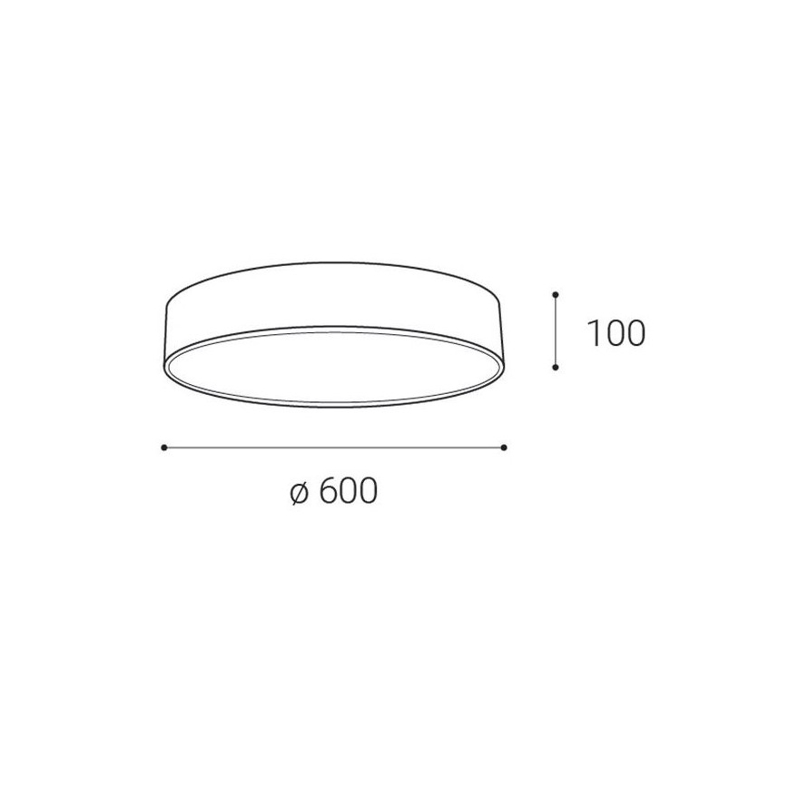 LED2 - LED Stropní svítidlo MONO LED/60W/230V 3000/4000K bílá