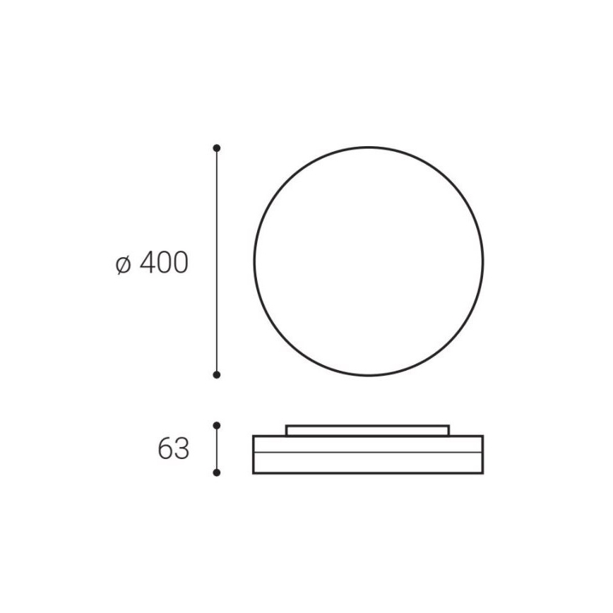 LED2 - LED Stropní svítidlo ROUND II LED/30W/230V IP54 3000/4000/5700K