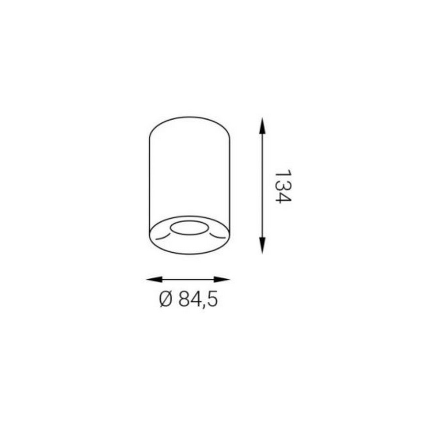 LED2 - LED Stropní svítidlo TUBUS LED/9W/230V bílá