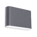 LED2 - LED Venkovní nástěnné svítidlo FLAT 2xLED/3W/230V IP65 3000K/4000K/5700K antracit