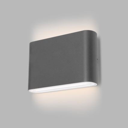 LED2 - LED Venkovní nástěnné svítidlo FLAT 2xLED/3W/230V IP65 3000K/4000K/5700K antracit