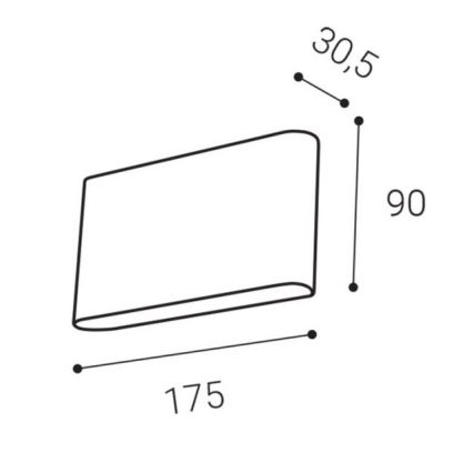 LED2 - LED Venkovní nástěnné svítidlo FLAT 2xLED/3W/230V IP65 3000K/4000K/5700K bílá