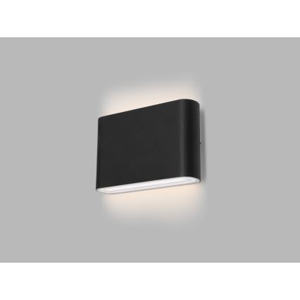 LED2 - LED Venkovní nástěnné svítidlo FLAT 2xLED/3W/230V IP65 3000K/4000K/5700K černá