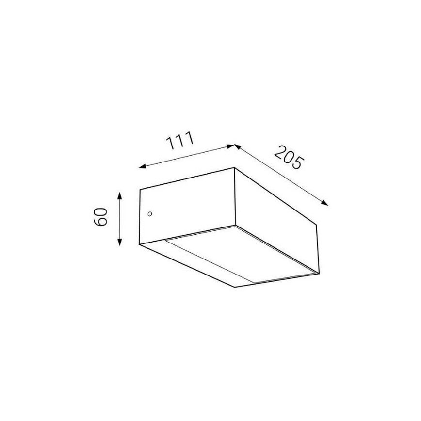 LED2 - LED Venkovní nástěnné svítidlo KVADER LED/9W/230V IP54