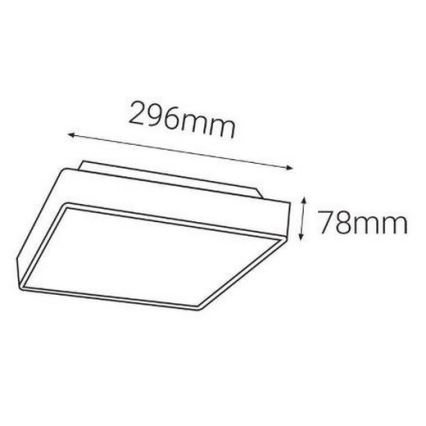 LED2 - LED Venkovní svítidlo s čidlem SOLO  LED/16W/230V 3000/4000/6500K IP65