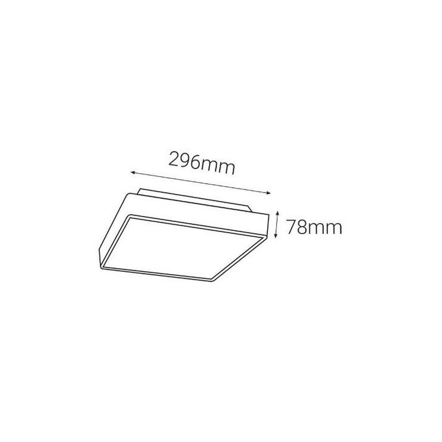 LED2 - LED Venkovní svítidlo s čidlem SOLO  LED/16W/230V 3000/4000/6500K IP65