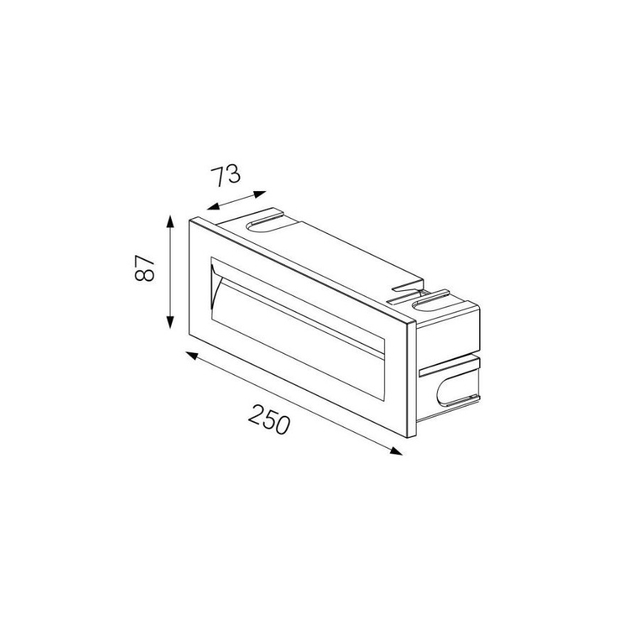 LED2 - LED Venkovní zápustné svítidlo STEP IN LED/8,5W/230V IP65