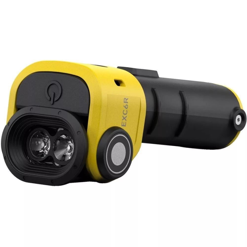 Ledlenser EXC6R - LED Stmívatelná nabíjecí svítilna s nabíjecí stanicí LED/1900 mAh IP68 300 lm 10 h žlutá