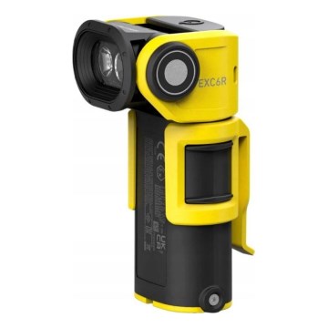 Ledlenser EXC6R - LED Stmívatelná nabíjecí svítilna s nabíjecí stanicí LED/1900 mAh IP68 300 lm 10 h žlutá