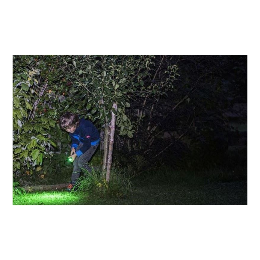 Ledlenser KIDBEAM4 DINO - LED Stmívatelná dětská svítilna LED/2xAAA IP44 zelená