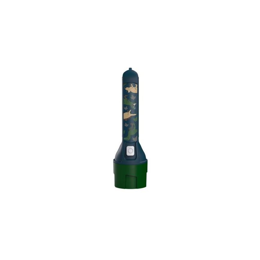 Ledlenser KIDBEAM4 DINO - LED Stmívatelná dětská svítilna LED/2xAAA IP44 zelená