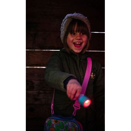 Ledlenser KIDBEAM4 RAINBOW - LED Stmívatelná dětská svítilna LED/2xAAA IP44 fialová
