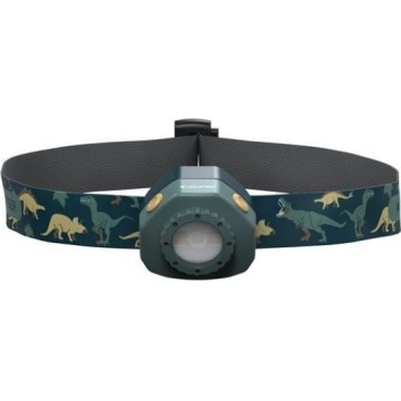 Ledlenser KIDLED4R DINO - LED Stmívatelná nabíjecí dětská čelovka LED/280 mAh IPX4 40 lm 18 h zelená