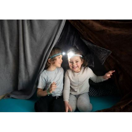 Ledlenser KIDLED4R RAINBOW - LED Stmívatelná nabíjecí dětská čelovka LED IPX4 40lm 18 h fialová