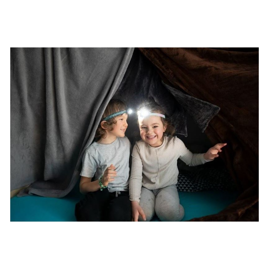Ledlenser KIDLED4R RAINBOW - LED Stmívatelná nabíjecí dětská čelovka LED IPX4 40lm 18 h fialová