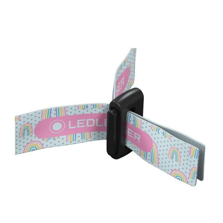 Ledlenser KIDLED4R RAINBOW - LED Stmívatelná nabíjecí dětská čelovka LED IPX4 40lm 18 h fialová