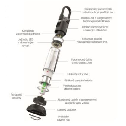 Ledlenser ML6 WARM LIGHT - LED Stmívatelná nabíjecí svítilna LED/3000 mAh IP66 750 lm 200 h