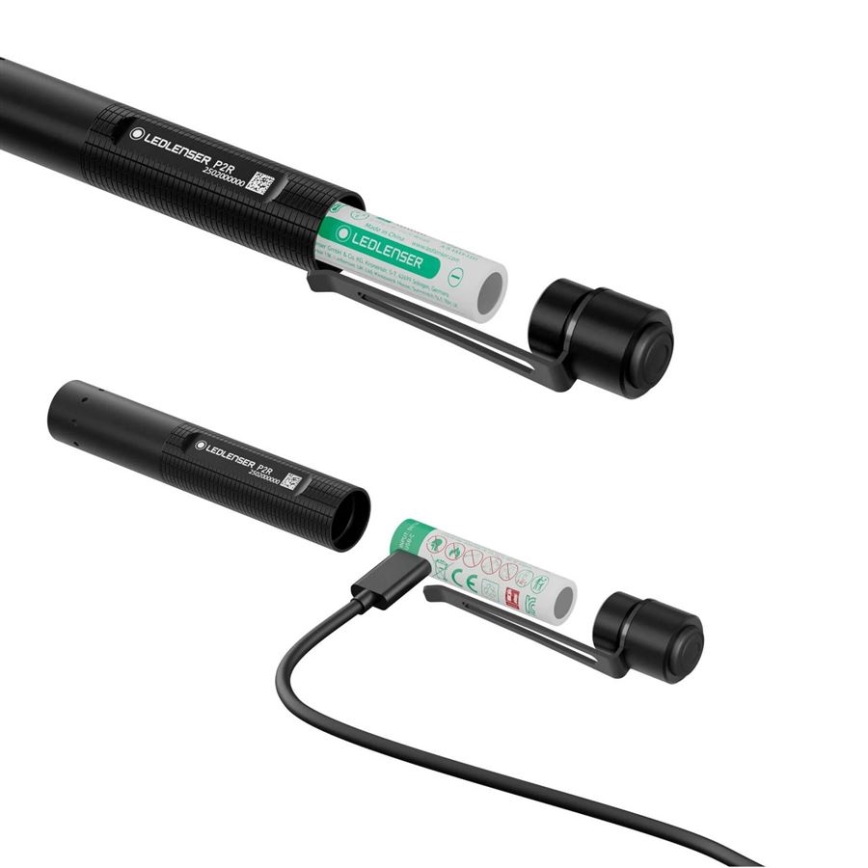 Ledlenser P2R - LED Stmívatelná nabíjecí svítilna LED/1xAAA/300 mAh IP54 200 lm 8 h černá