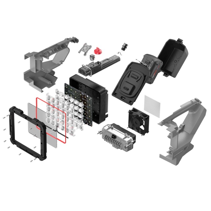 Ledlenser XP30R - LED Stmívatelná nabíjecí svítilna LED/5000 mAh IP54 32000 lm 16 h šedá