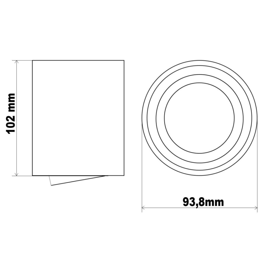 Ledvance - Bodové svítidlo TUBA 1xGU10/50W/230V