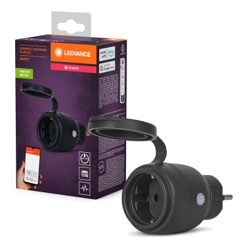 Ledvance - Chytrá venkovní zásuvka SMART+ 3680W/230V/Typ F/16A IP44 černá