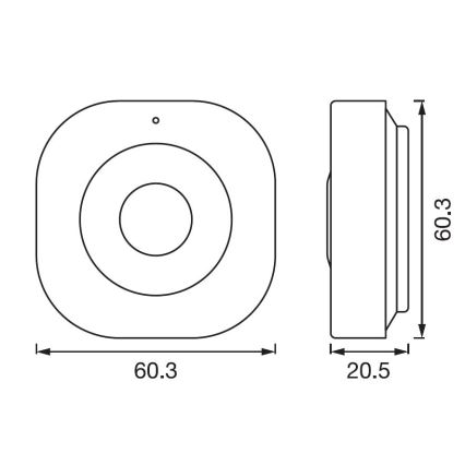 Ledvance - Chytrý senzor pohybu SMART+ 3,7V Wi-fi