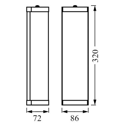 Ledvance - Koupelnové nástěnné svítidlo BATHROOM CLASSIC 2xE14/12W/230V IP44