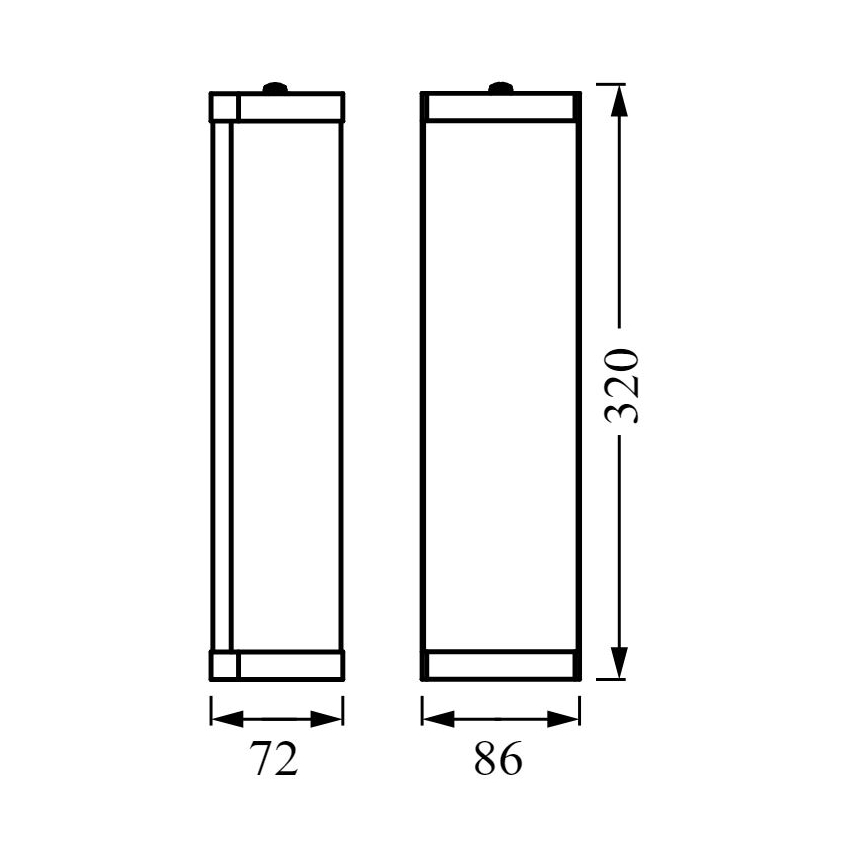 Ledvance - Koupelnové nástěnné svítidlo BATHROOM CLASSIC 2xE14/12W/230V IP44