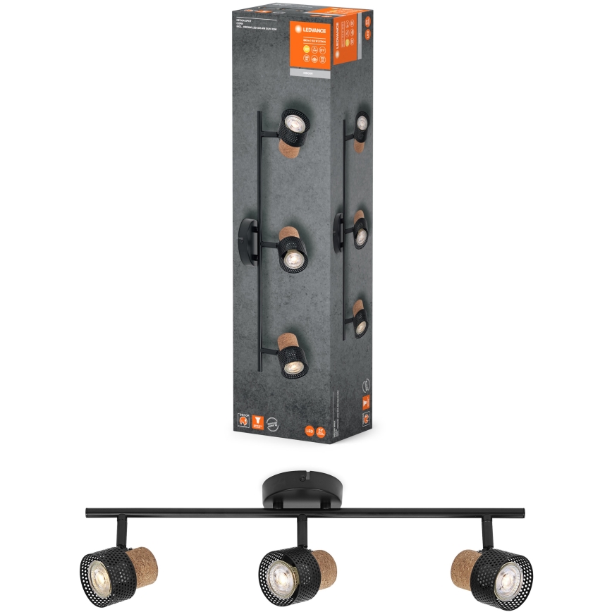 Ledvance - LED Bodové svítidlo DECOR CORK 3xGU10/3,4W/230V