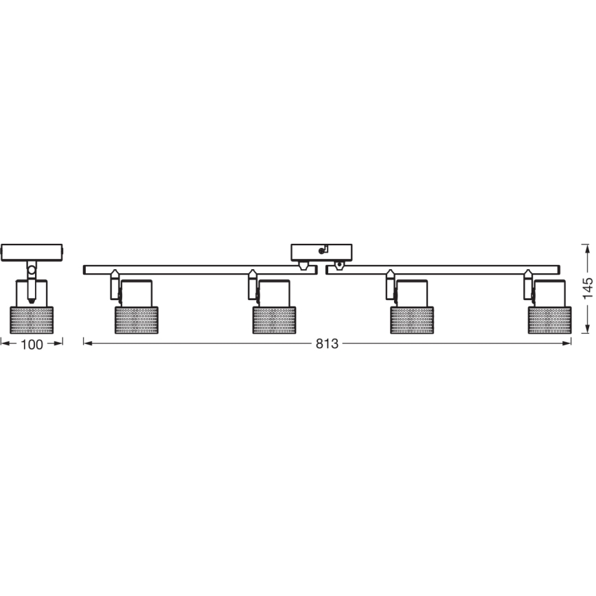 Ledvance - LED Bodové svítidlo DECOR CORK 4xGU10/3,4W/230V