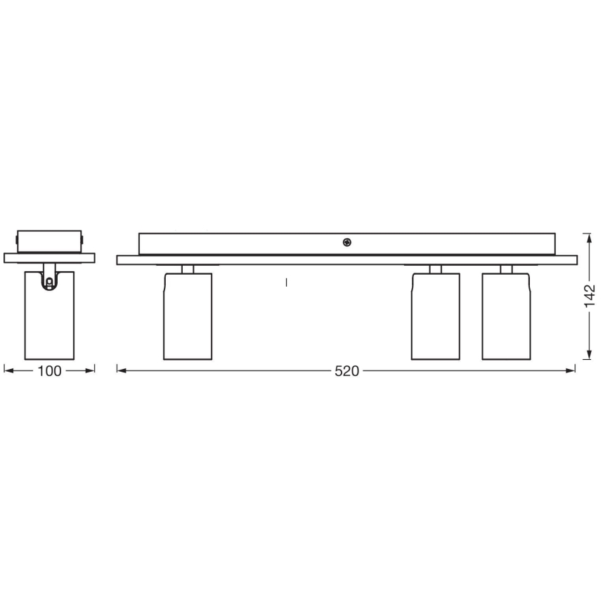 Ledvance - LED Bodové svítidlo DECOR MERCURY 3xGU10/3,4W/230V