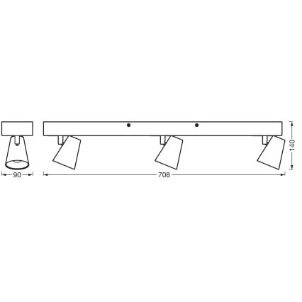 Ledvance - LED Bodové svítidlo DECOR NEPTUNE LED/26W/230V