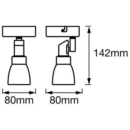 Ledvance - LED Bodové svítidlo SPOT 1xG9/2W/230V