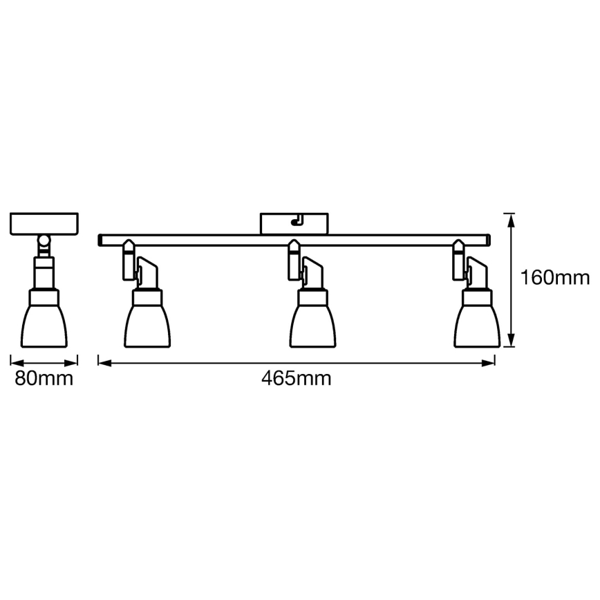 Ledvance - LED Bodové svítidlo SPOT 3xG9/2W/230V