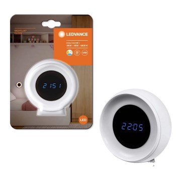 Ledvance - LED Digitální hodiny s podsvícením NIGHTLUX LED/0,3W/5V 1000mAh 3000/4000/6500K