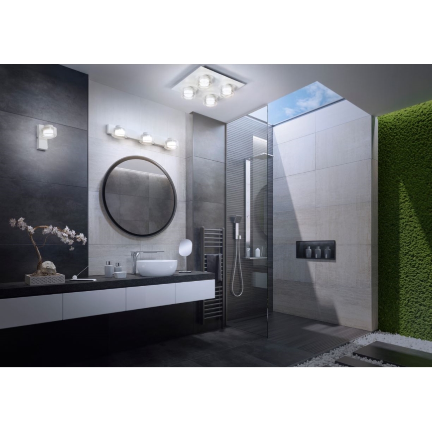 Ledvance - LED Koupelnové nástěnné svítidlo ORBIS FLAME 2xLED/5,5W/230V 3000/4000K IP44 bílá