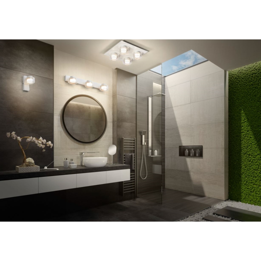 Ledvance - LED Koupelnové nástěnné svítidlo ORBIS FLAME 2xLED/5,5W/230V 3000/4000K IP44 bílá